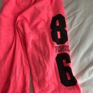 Victoria’s Secret pink bright pink sweatpants